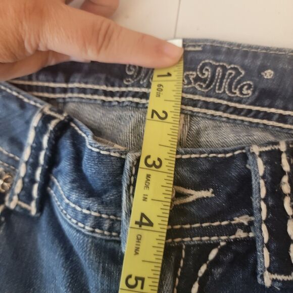 Miss Me Jeans Womens Size 30 Medium Wash Stitching Bootcut JP5072UL - Picture 14 of 14